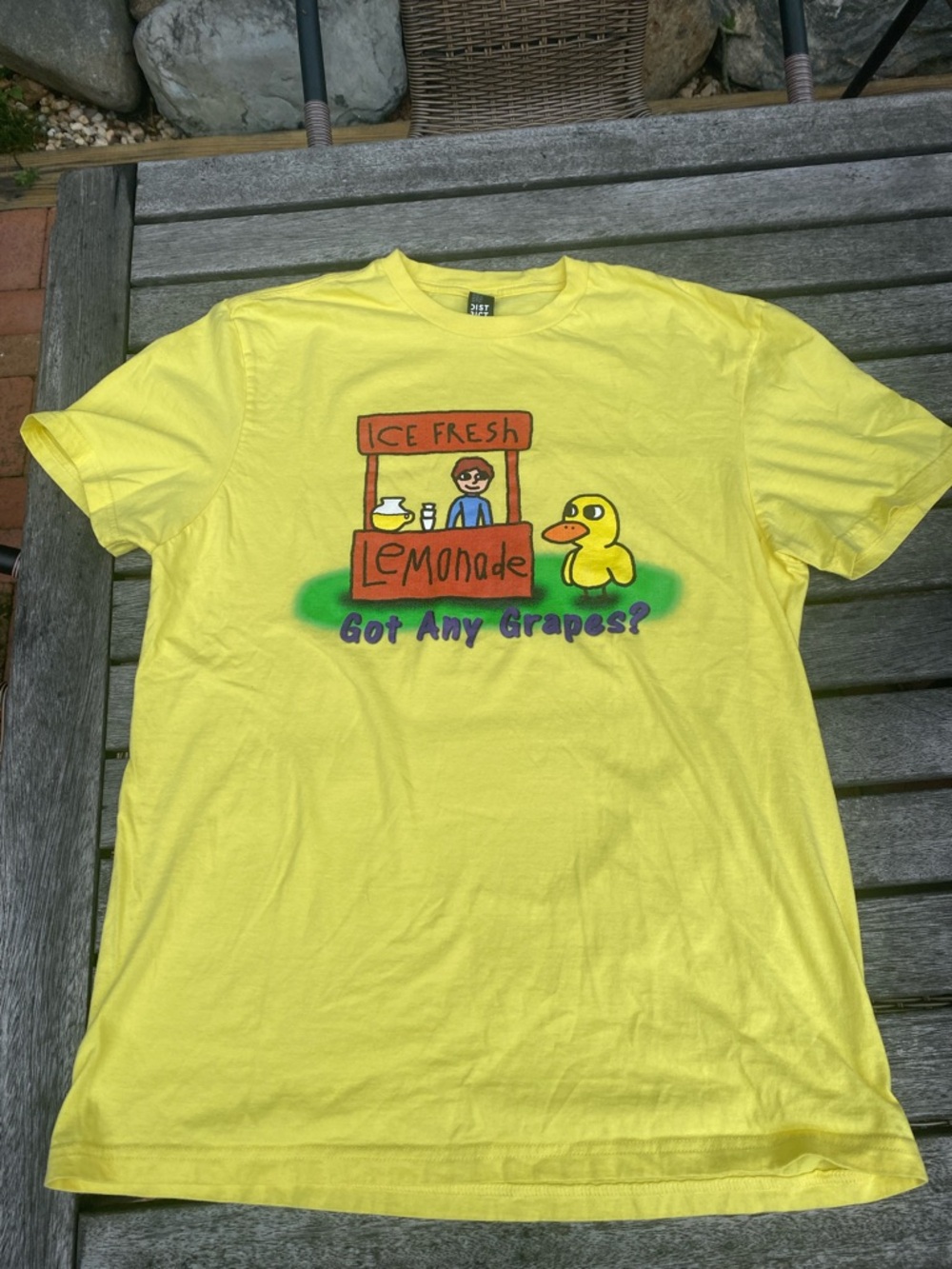 Yellow 'Lemonade' Graphic T‑Shirt